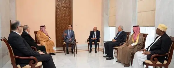 الرئيس بشار الأسد يستقبل الأمين العام للمنظمة العربية للهلال والصليب الأحمر والوفد المرافق 